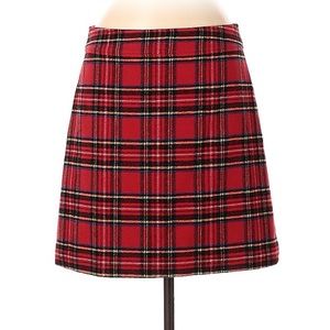 J Crew plaid skirt sz 8